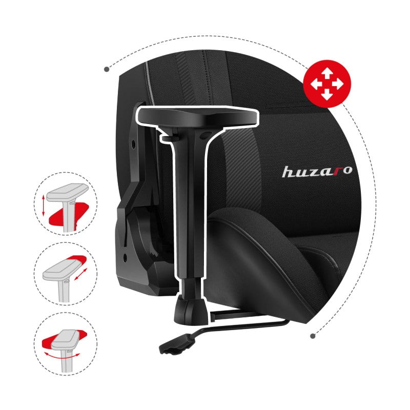 Huzaro Force 7.6 gaming stolica Black - slika 4