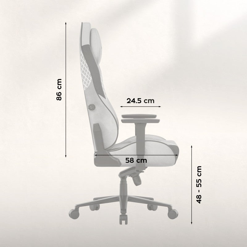 Gaming stolica Huzaro Force 8.3 Grey Suede - slika 6