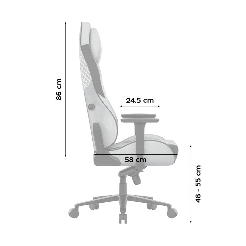 Gaming stolica Huzaro Force 8.3 Grey Suede - slika 7