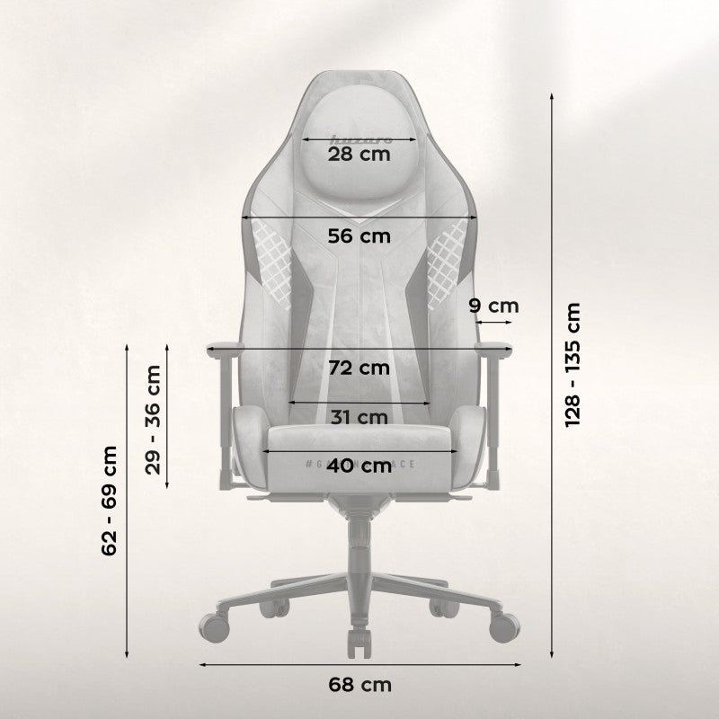 Gaming stolica Huzaro Force 8.3 Grey Suede - slika 8
