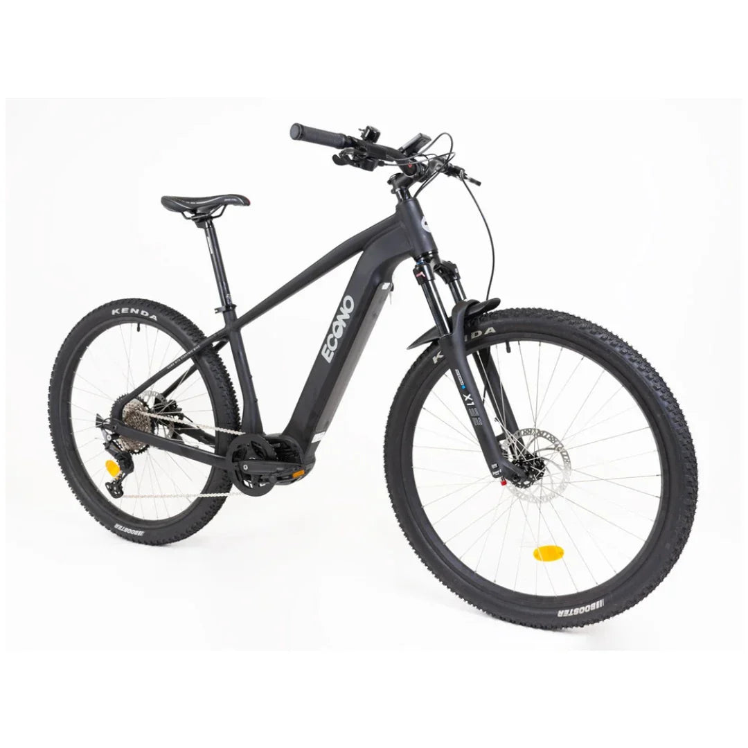 Crni gorski električni bicikl Econo Gams MTB C5-1 bočni pogled na bijeloj pozadini