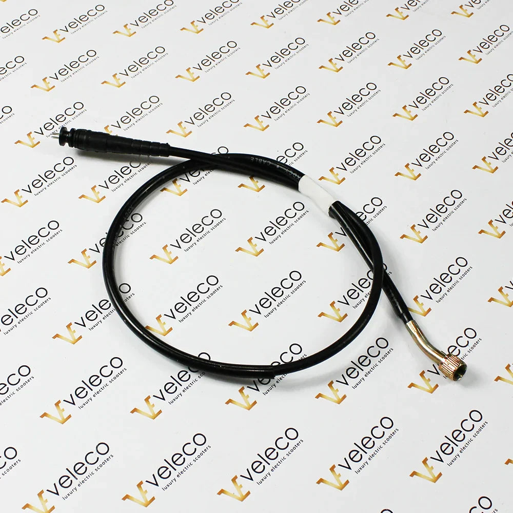Crni kabel za brzinomjer za električni skuter za starije osobe Veleco Cristal, pogled na detalj priključka