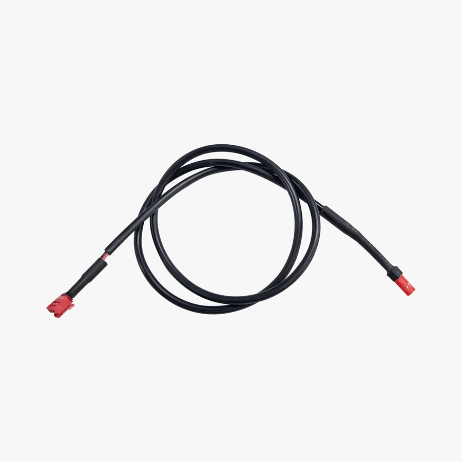Crni kabel za stražnje svjetlo Kingsong N15 s crvenim priključcima na krajevima