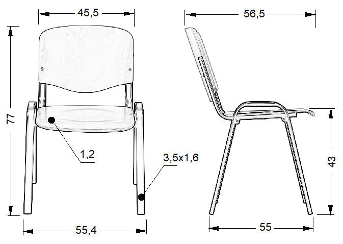 Konferencijska stolica Stema TDC-07 BEECH