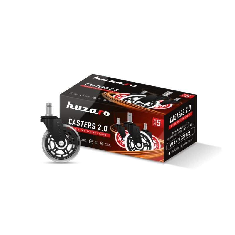 Huzaro Casters 2.0 Black kotačići za stolicu - slika 3