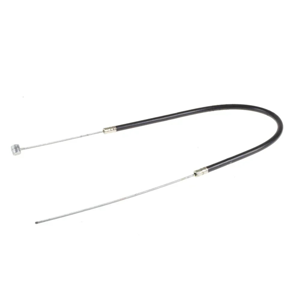 Crni kratki stražnji kabel kočnice za električni skuter Veleco ZT16 prikazan na bijeloj podlozi