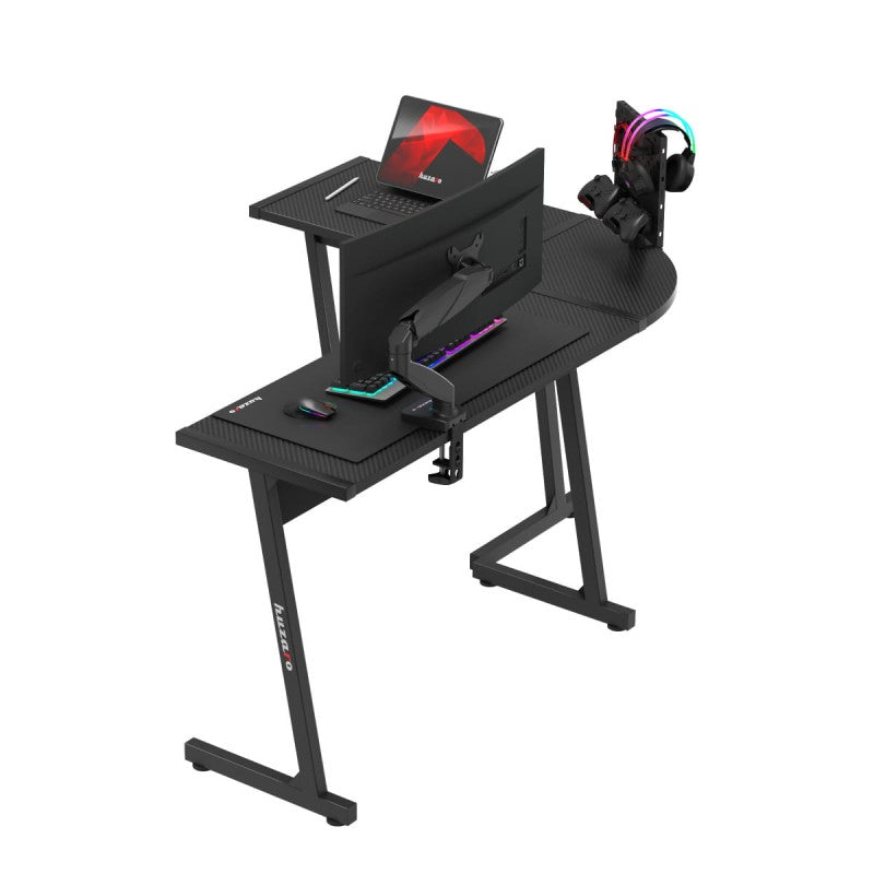 Huzaro Hero 6.0 Black 147 cm kutni gaming stol - slika 5