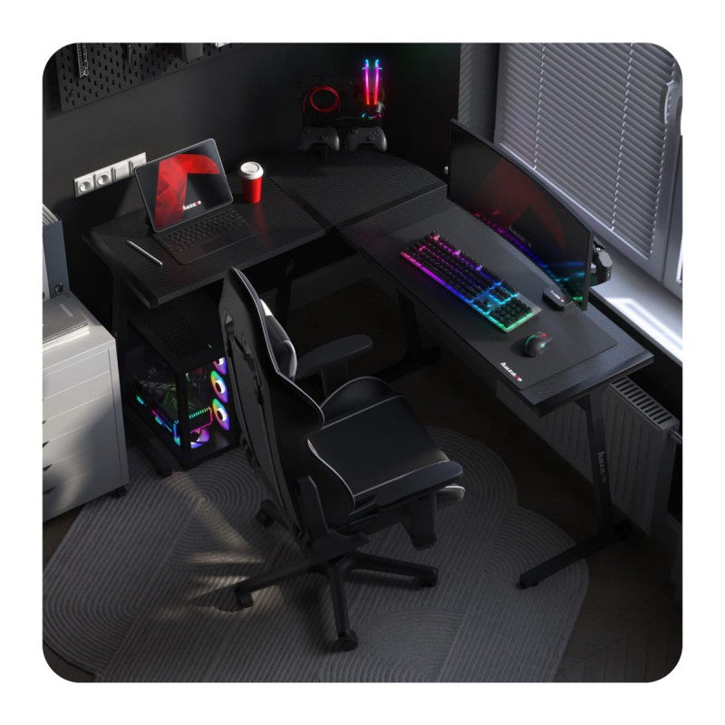 Huzaro Hero 6.0 Black 147 cm kutni gaming stol - slika 12