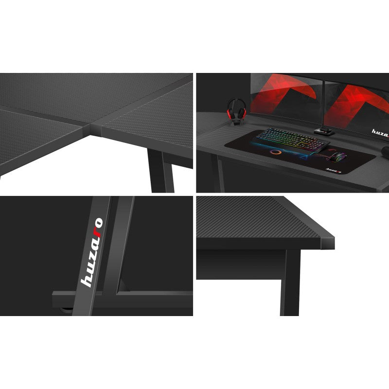 Huzaro Hero 6.0 Black 147 cm kutni gaming stol - slika 15