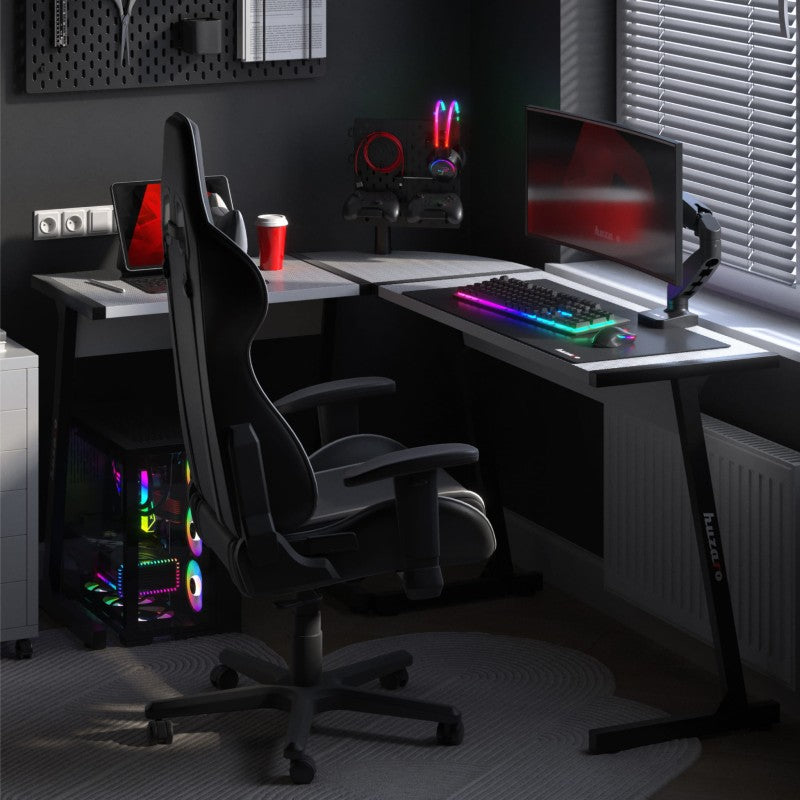 Huzaro Hero 6.0 White 147 cm kutni gaming stol - slika 4