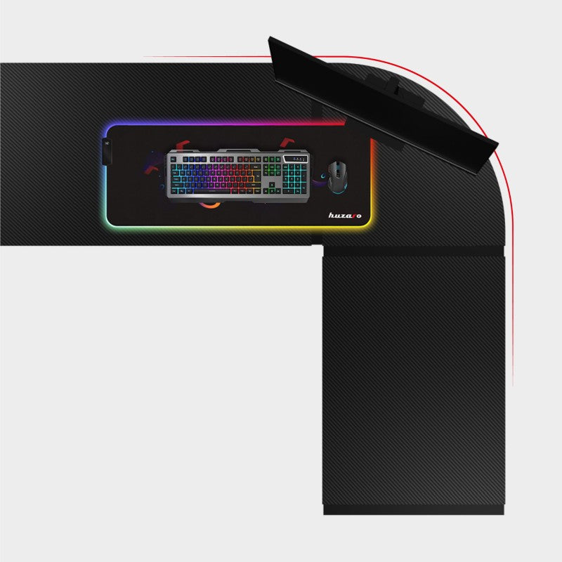 Huzaro Hero 6.3 Black 154 cm kutni gaming stol - slika 3
