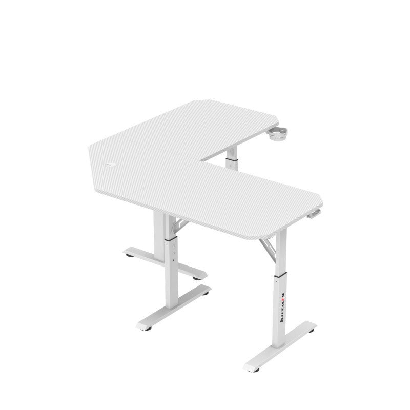 Huzaro Hero 7.3 White 140 cm podesivi kutni gaming stol - slika 5