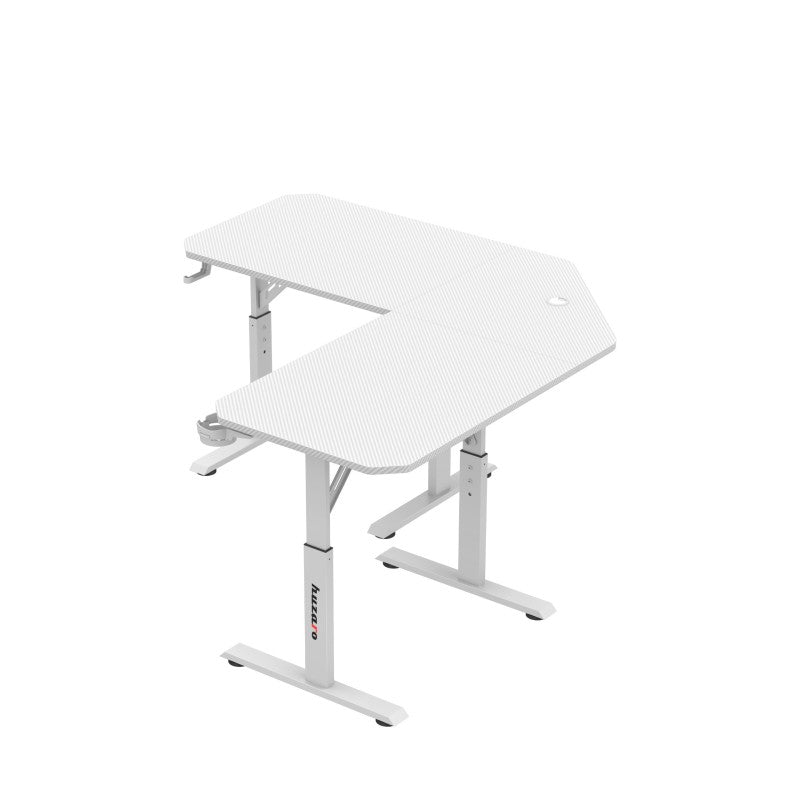 Huzaro Hero 7.3 White 140 cm podesivi kutni gaming stol - slika 7