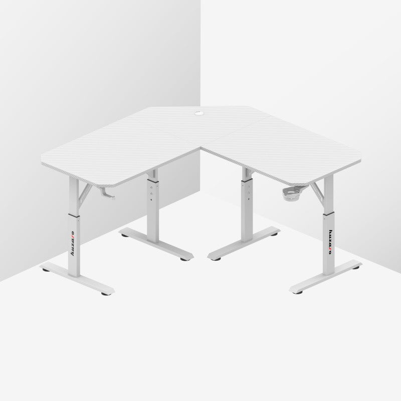 Huzaro Hero 7.3 White 140 cm podesivi kutni gaming stol - slika 12