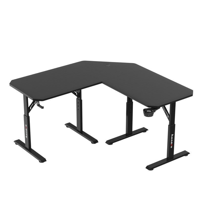 Huzaro Hero 7.3 Black 140 cm podesivi kutni gaming stol - slika 2