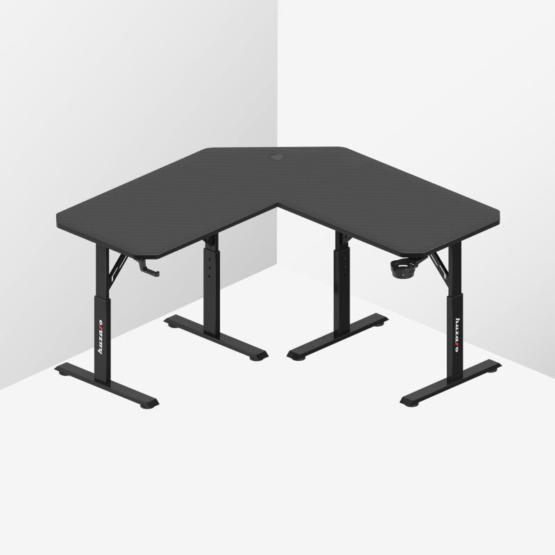 Huzaro Hero 7.3 Black 140 cm podesivi kutni gaming stol - slika 11