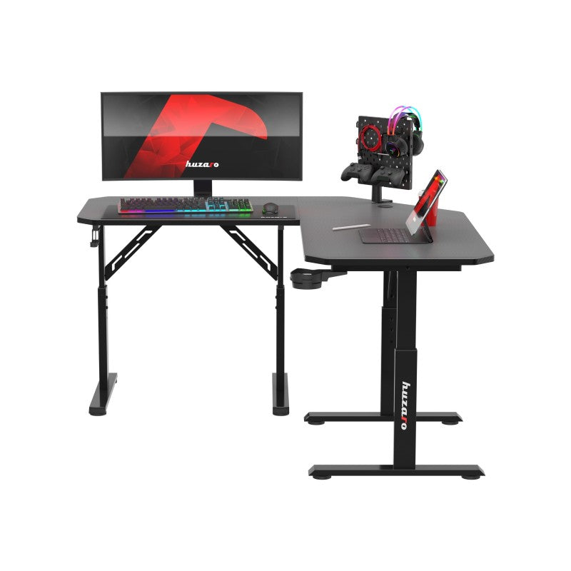 Huzaro Hero 7.3 Black 140 cm podesivi kutni gaming stol - slika 20