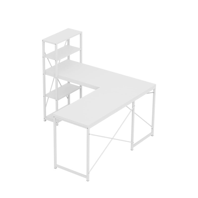 Mark Adler Kutni radni stol s policama Leader 5.9 White 145 cm - slika 11