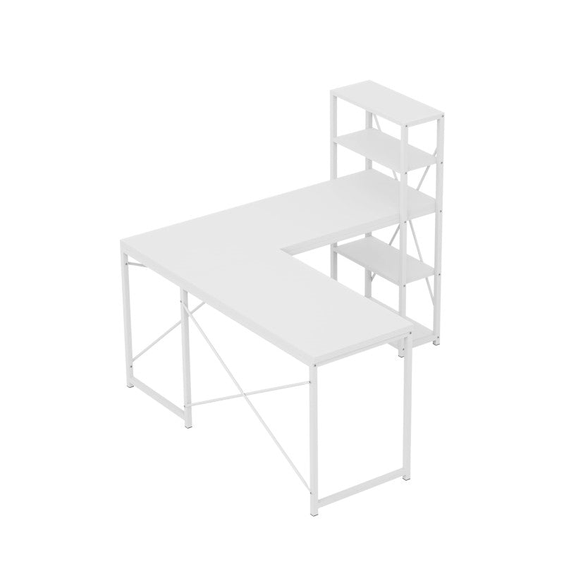 Mark Adler Kutni radni stol s policama Leader 5.9 White 145 cm - slika 12