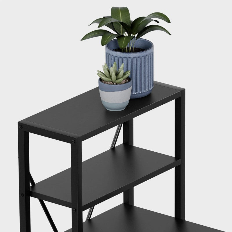 Mark Adler Kutni radni stol s policama Leader 5.9 Black 145 cm - slika 21