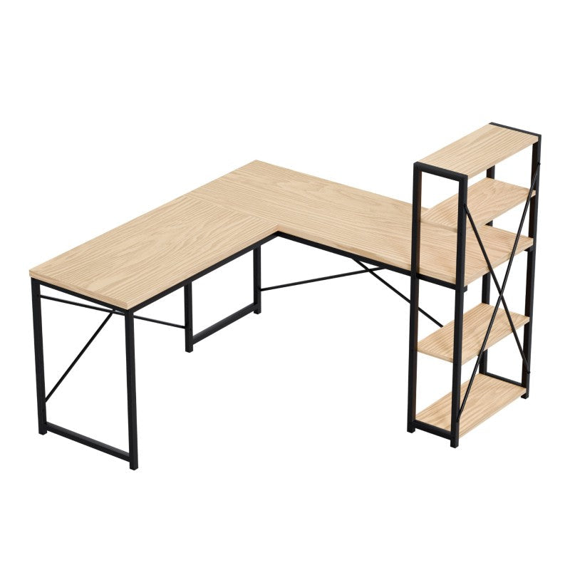 Mark Adler Kutni radni stol s policama Leader 5.9 Oak 145 cm - slika 7