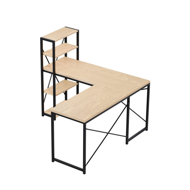 Mark Adler Kutni radni stol s policama Leader 5.9 Oak 145 cm - slika 13