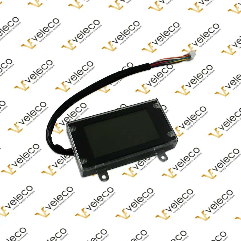LCD mjerač brzine za električne skutere Veleco Jumpy, Looper i Sharpy s priključnim kabelom