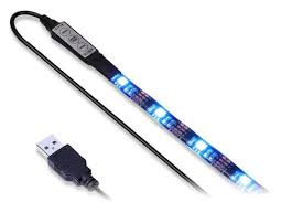 LED traka za električni romobil ili bicikl s USB priključkom i kontrolerom, plavo svjetlo