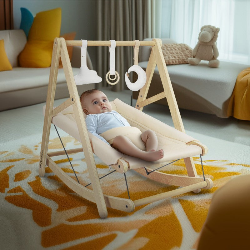 Tulano stolica za ljuljanje Moon 45 Beige - slika 6