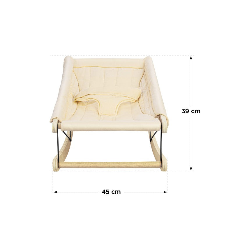 Tulano stolica za ljuljanje Moon 45 Beige - slika 10