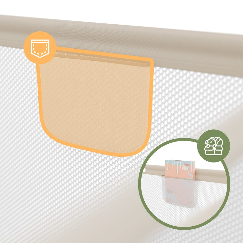 Dječja ogradica za igru Cozy 20 bež - 130 cm