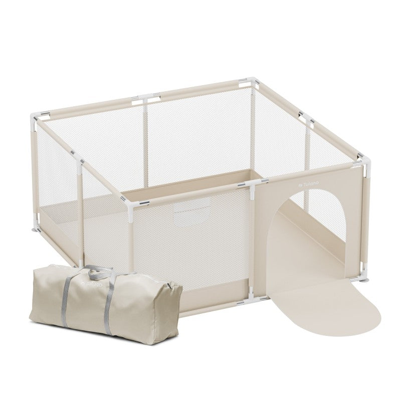 Dječja ogradica za igru Cozy 20 bež - 130 cm