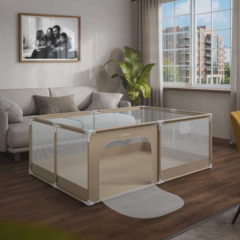 Dječja ogradica za igru Cozy 22 bež - 180 cm