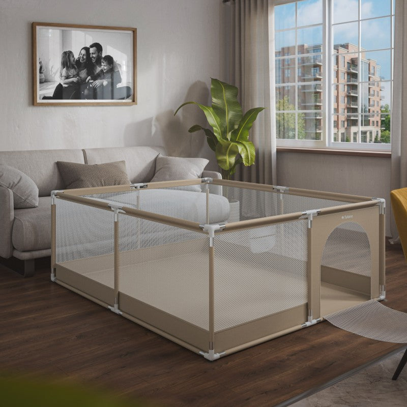 Dječja ogradica za igru Cozy 25 bež - 150 cm