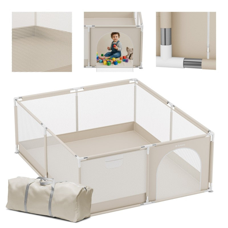 Dječja ogradica za igru Cozy 25 bež - 150 cm