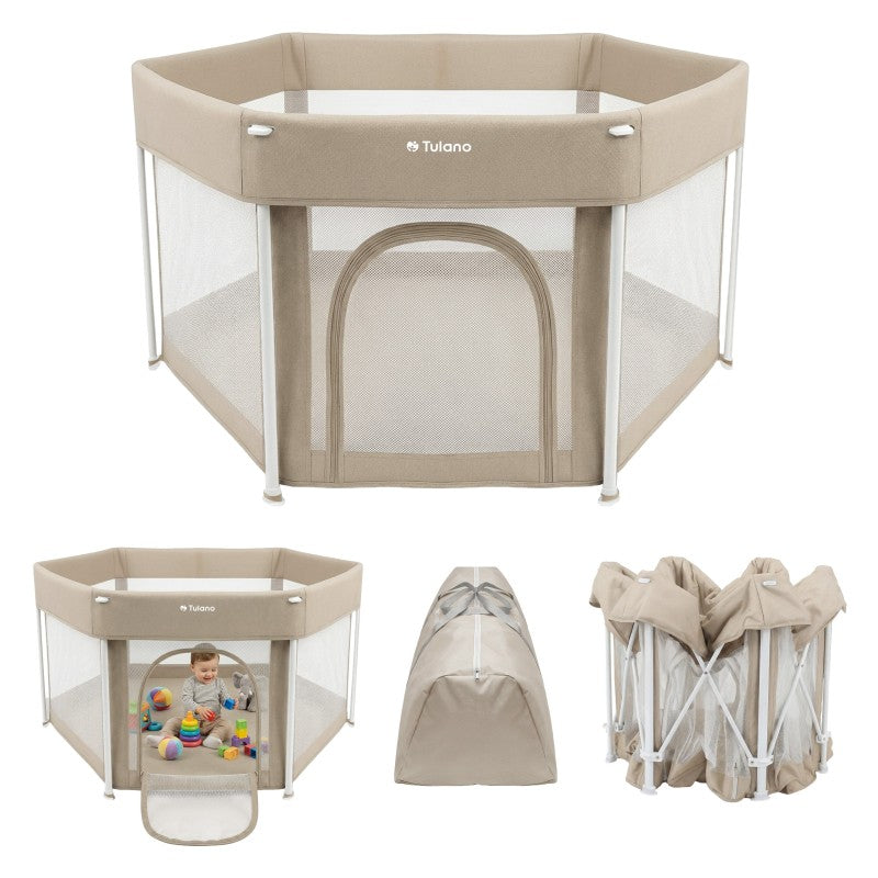 Cozy 30 preklopna dječja ogradica za igru Beige