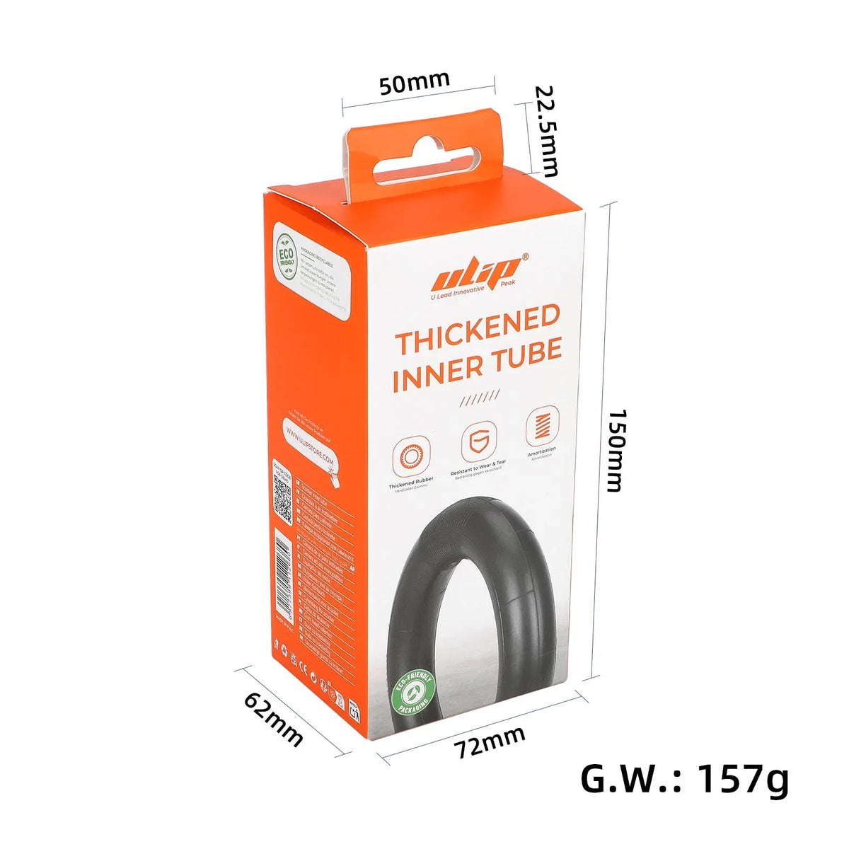 Ojačana zračnica ULIP 10×2.75-6.5 s ventilom od 90° – 3/6
