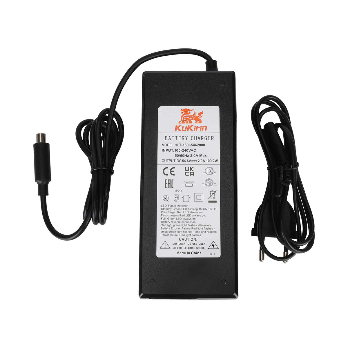 Originalni punjač 2-pin za KuKirin G2 Max (54.6V 2A)