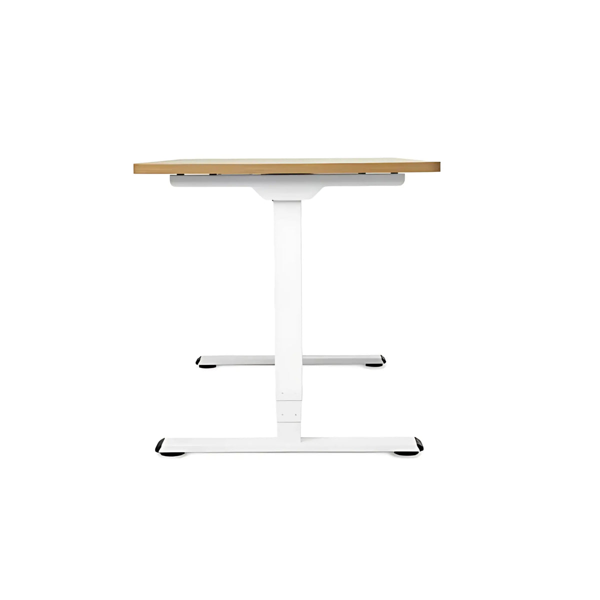 Proizvod je podizni stol, točnije model Supra. Stol se odlikuje elegantnim dizajnom s drvenom pločom i bijelim okvirom, naglašavajući moderan i minimalistički izgled. Dizajniran je za poticanje ergonomskih radnih uvjeta omogućujući korisnicima da stoje dok rade.