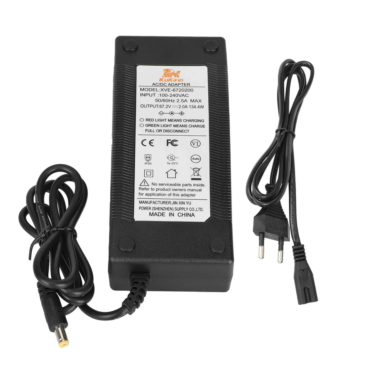 Punjač za Kukirin G4 67.2V 2.0A DC2.1