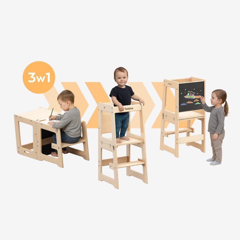 Kuhinjski pomoćnik s funkcijom stola Mooby 35 Natural