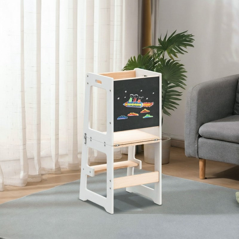 Kuhinjski pomoćnik s funkcijom stola Mooby 35 White-Natural