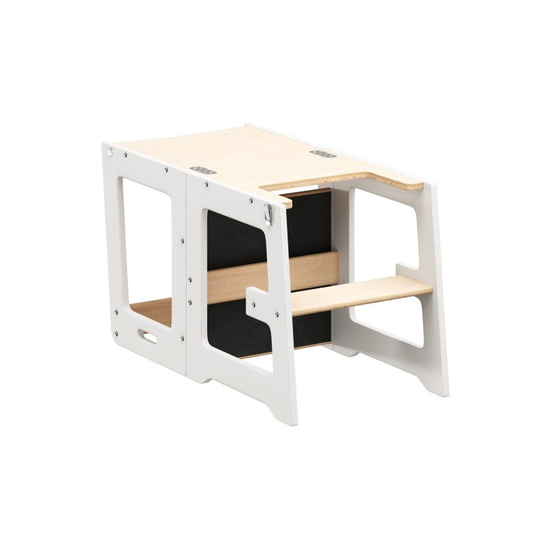 Kuhinjski pomoćnik s funkcijom stola Mooby 35 White-Natural