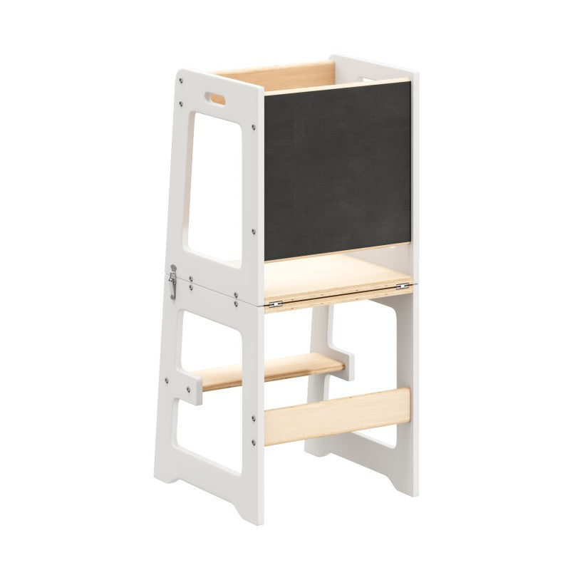 Kuhinjski pomoćnik s funkcijom stola Mooby 35 White-Natural