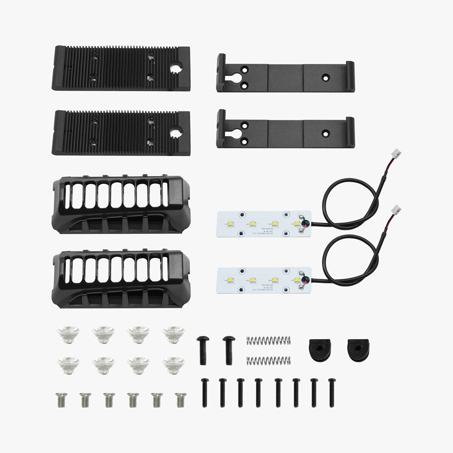 Set prednjih svjetala za KingSong S22 Pro i Pro Plus, prikaz dijelova, kućišta i LED pločica