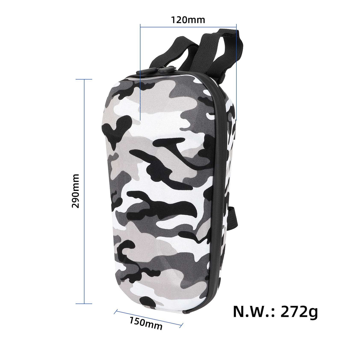 Prednja torba Camo siva 3L (PU+EVA) bez logotipa