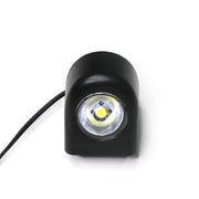 Prednje LED svjetlo za Xiaomi električni romobil crne boje frontalni pogled