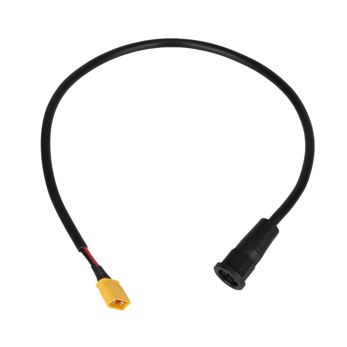 Crni kabel za punjenje Kukirin G2 Master s okruglim utikačem i žutim XT60 konektorom