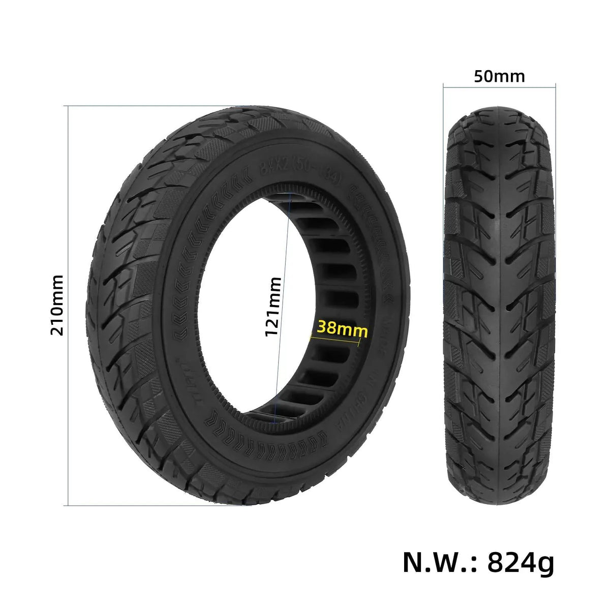 Puna guma 8.5 x 2 (50-134) za Vsett 9