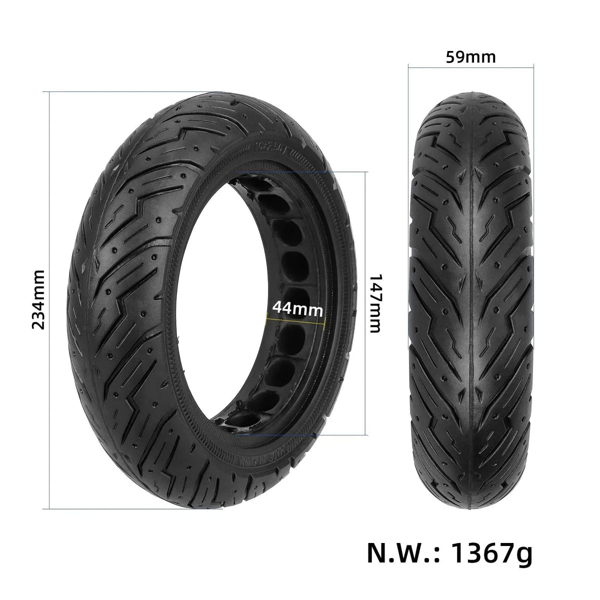 Puna guma za romobil 10 x 2.5 (60/75-6.5)